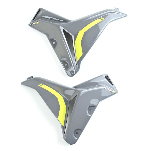 Ermax Ermax radiator cheeks | night fluo (nimbus grey/yellow fluo) | yamaha mt-07 2016>2017